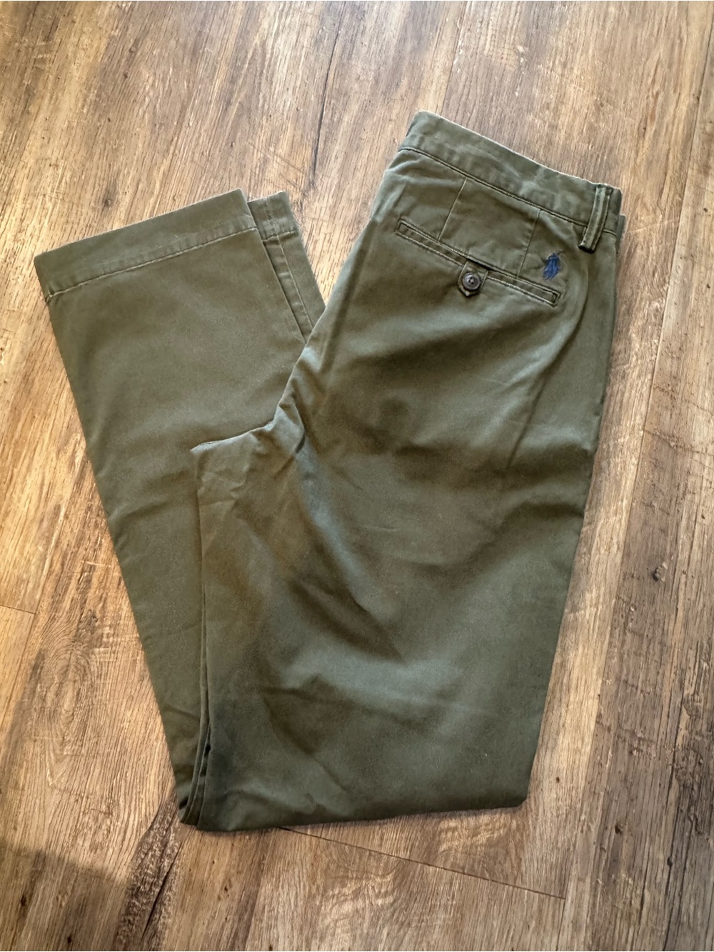 Polo Ralph Lauren The Polo Chino Pant Green Stretch Straight Classic Fit - 32x32
